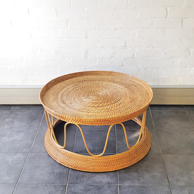 Rattan Cane Swirl Coffee Table - <p style='text-align: center;'>R 350</p>